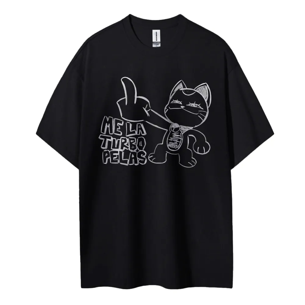 Anime Merchandise Store Japan - Dandadan camiseta anime gato dedo médio