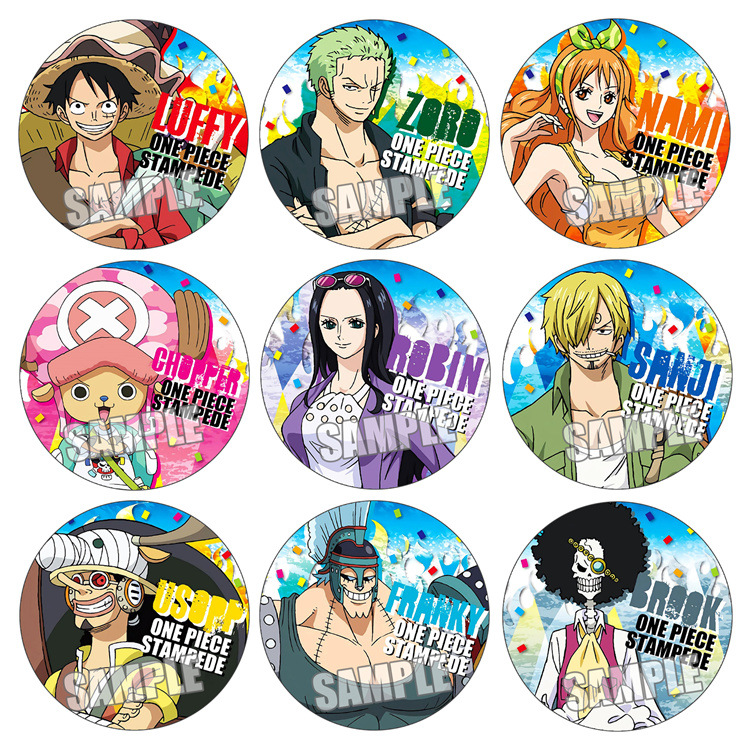 Anime One Piece Merchandise - Uma peça filme stampede anime crachá