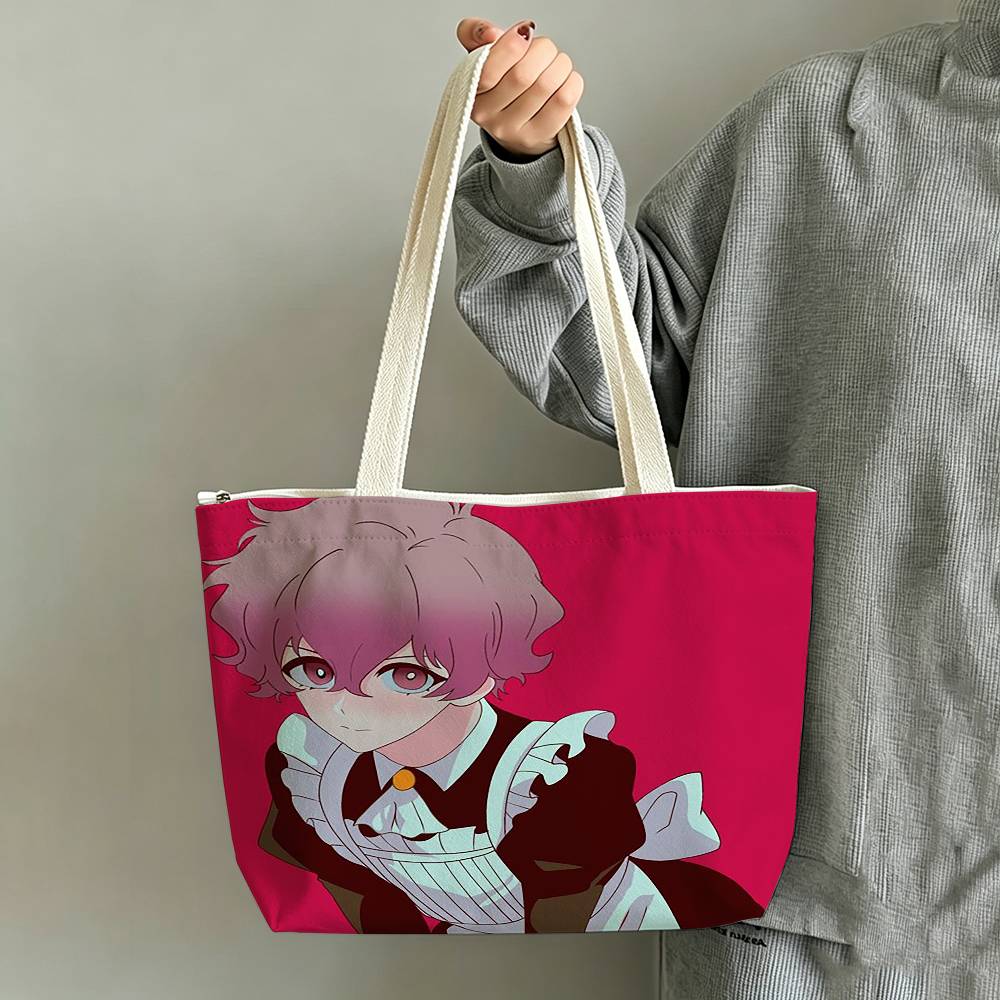 Anime Merch Shopping - Bolsa de Ombro de Lona Estampada