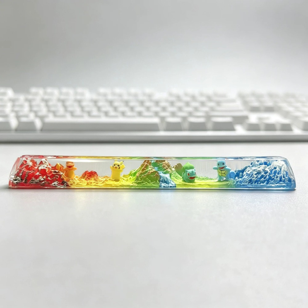 Keycap Artisan Anime - Tecla Tridimensional Pokémon Eevee em Resina