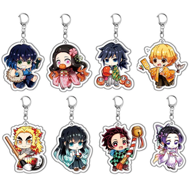 Anime Merchandise Demon Slayer - Chaveiro de acrílico demon slayer, kimetsu