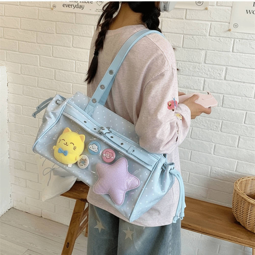 Bolsa de Ombro Transparente de - Anime Merchandise For Men avaliação e preço