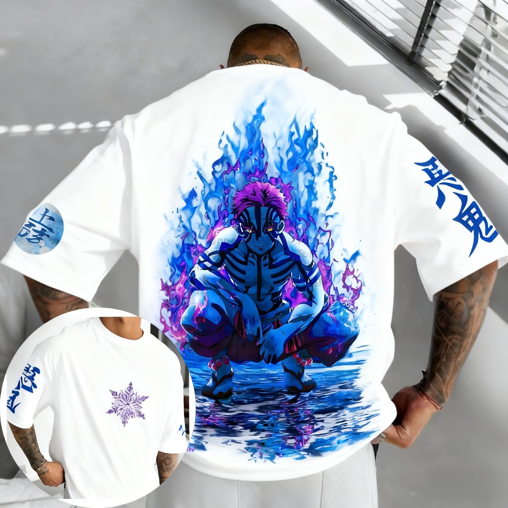 Demon slayer akaza camiseta de - Anime Merchandise Demon Slayer avaliação e preço