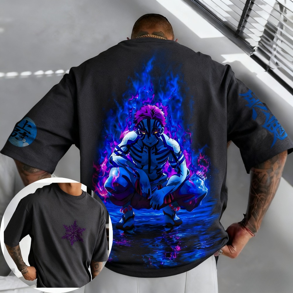 Demon slayer akaza camiseta de - Anime Merchandise Demon Slayer avaliação e preço