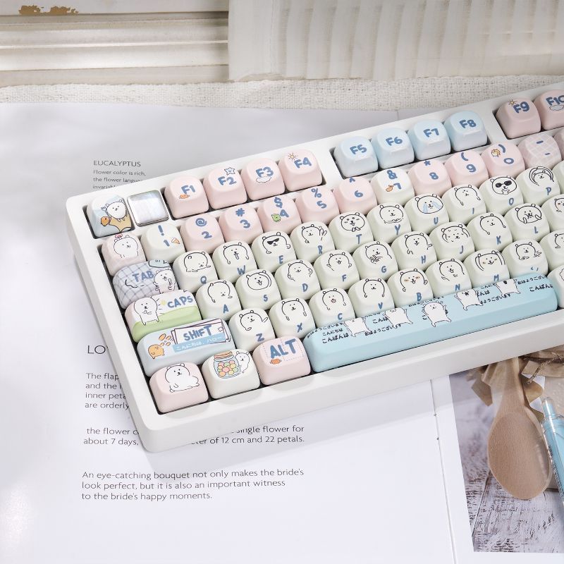 Novas Teclas PBT Dye Sub MOA J - Keycap Artisan Anime avaliação e preço