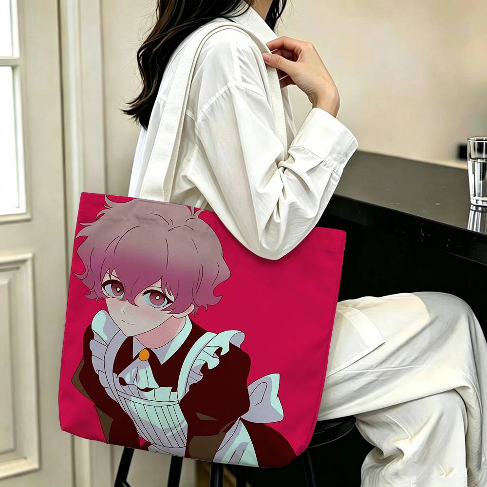 Bolsa de Ombro de Lona Estampa - Anime Merch Shopping avaliação e preço