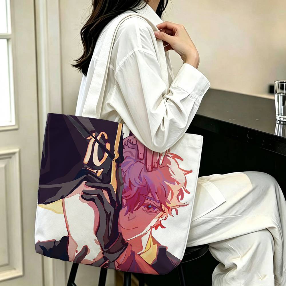 Bolsa de Ombro de Lona Estampa - Anime Merch Shopping avaliação e preço