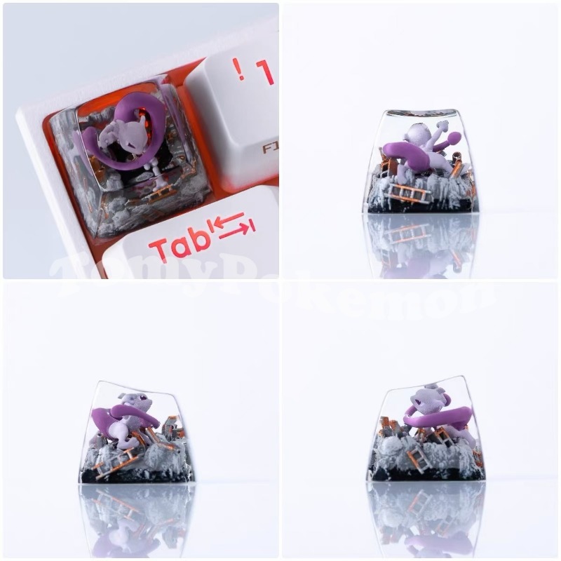 Pokemon keycaps mewtwo umbreon - Keycap Artisan Anime avaliação e preço