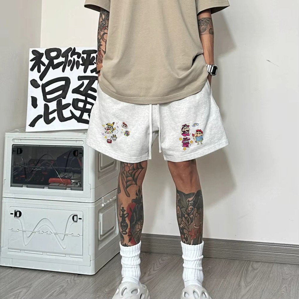 Novos shorts masculinos crayon - Anime Merchandise Store Japan avaliação e preço